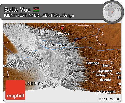 Physical Panoramic Map of Belle Vue