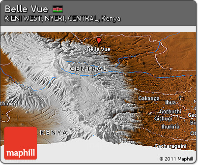 Physical Panoramic Map of Belle Vue