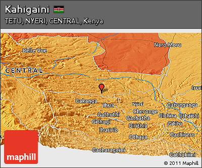 Political Panoramic Map of Kahigaini