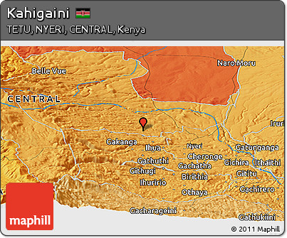 Political Panoramic Map of Kahigaini