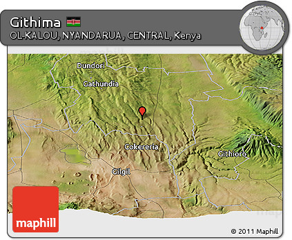 Satellite Panoramic Map of Githima