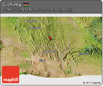 Satellite Panoramic Map of Githima