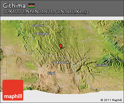 Satellite Panoramic Map of Githima