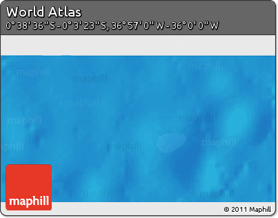 Political 3D Map of the Area around 0° 21' 0" S, 36° 28' 30" W