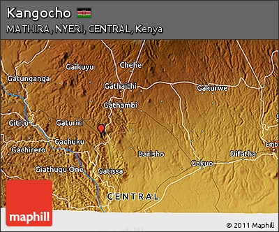 Physical 3D Map of Kangocho