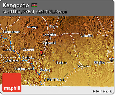 Physical 3D Map of Kangocho