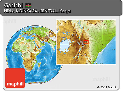 Physical Location Map of Gatithi