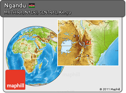 Physical Location Map of Ngandu