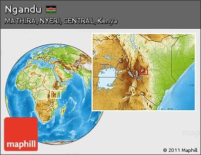 Physical Location Map of Ngandu