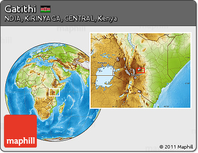 Physical Location Map of Gatithi