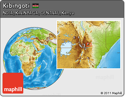 Physical Location Map of Kibingoti