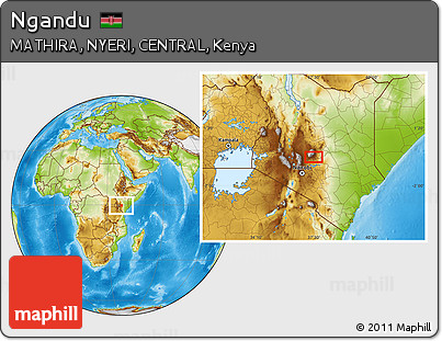 Physical Location Map of Ngandu