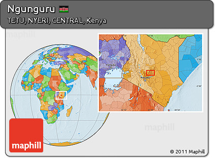 Political Location Map of Ngunguru