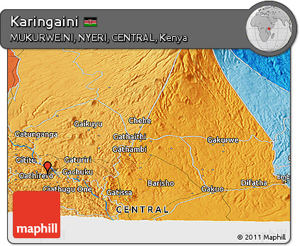 Political Panoramic Map of Karingaini