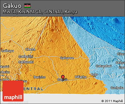 Political Panoramic Map of Gakuo