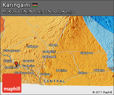 Political Panoramic Map of Karingaini