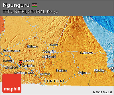 Political Panoramic Map of Ngunguru