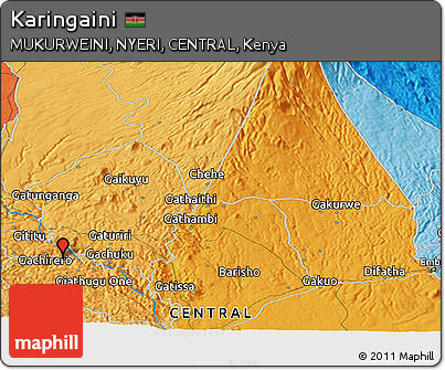 Political Panoramic Map of Karingaini