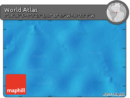 Physical Map of the Area around 0° 21' 0" S, 37° 19' 30" W