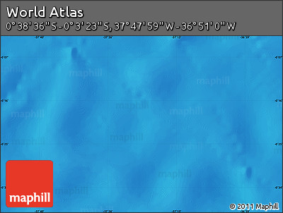 Physical Map of the Area around 0° 21' 0" S, 37° 19' 30" W