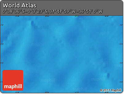 Physical Map of the Area around 0° 21' 0" S, 37° 19' 30" W