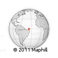 Outline Map of the Area around 0° 21' 0" S, 37° 19' 30" W, rectangular outline