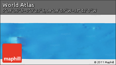Physical Panoramic Map of the Area around 0° 21' 0" S, 38° 10' 29" W