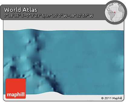 Satellite 3D Map of the Area around 0° 21' 0" S, 39° 1' 29" W