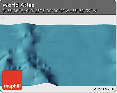 Satellite 3D Map of the Area around 0° 21' 0" S, 39° 1' 29" W