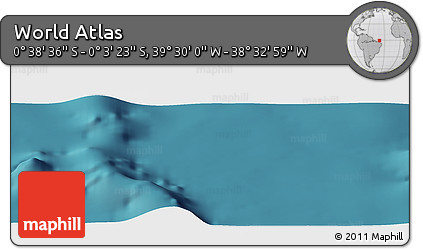 Satellite Panoramic Map of the Area around 0° 21' 0" S, 39° 1' 29" W