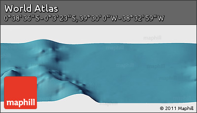 Satellite Panoramic Map of the Area around 0° 21' 0" S, 39° 1' 29" W
