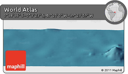 Satellite Panoramic Map of the Area around 0° 21' 0" S, 39° 52' 30" W