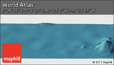 Satellite Panoramic Map of the Area around 0° 21' 0" S, 39° 52' 30" W