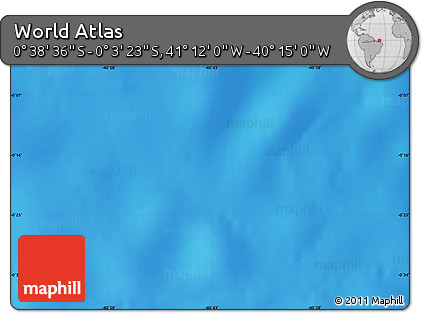 Physical Map of the Area around 0° 21' 0" S, 40° 43' 30" W