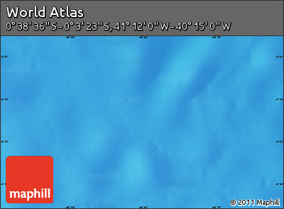 Physical Map of the Area around 0° 21' 0" S, 40° 43' 30" W