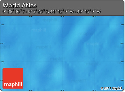 Physical Map of the Area around 0° 21' 0" S, 40° 43' 30" W