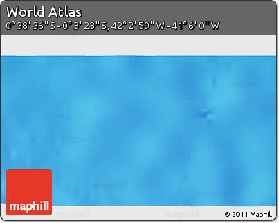 Shaded Relief 3D Map of the Area around 0° 21' 0" S, 41° 34' 30" W
