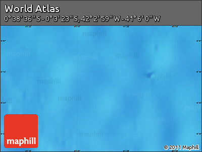 Physical Map of the Area around 0° 21' 0" S, 41° 34' 30" W