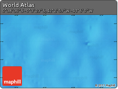 Physical Map of the Area around 0° 21' 0" S, 41° 34' 30" W