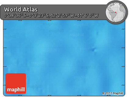 Shaded Relief Map of the Area around 0° 21' 0" S, 41° 34' 30" W