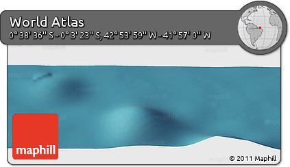 Satellite Panoramic Map of the Area around 0° 21' 0" S, 42° 25' 29" W
