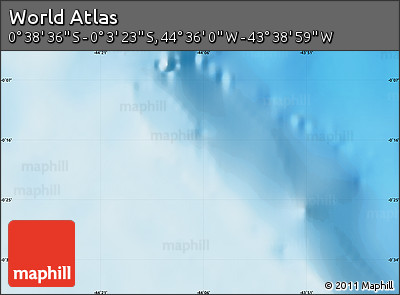 Physical Map of the Area around 0° 21' 0" S, 44° 7' 30" W