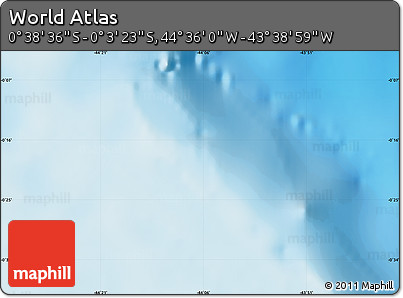 Physical Map of the Area around 0° 21' 0" S, 44° 7' 30" W