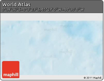 Shaded Relief 3D Map of the Area around 0° 21' 0" S, 44° 58' 30" W