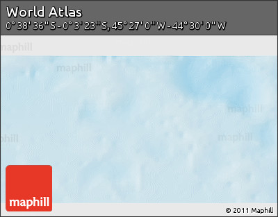 Shaded Relief 3D Map of the Area around 0° 21' 0" S, 44° 58' 30" W
