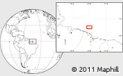 Blank Location Map of the area around 0° 21' 0" S, 44° 58' 30" W
