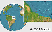 Satellite Location Map of the area around 0° 21' 0" S, 44° 58' 30" W