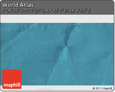 Satellite 3D Map of the Area around 0° 21' 0" S, 47° 40' 29" E