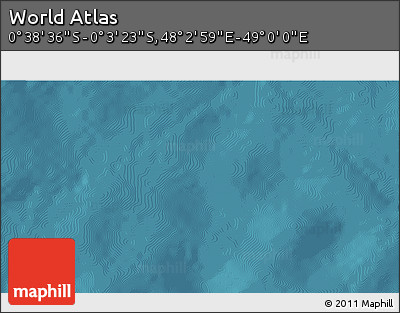 Satellite 3D Map of the Area around 0° 21' 0" S, 48° 31' 29" E