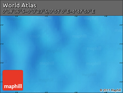 Shaded Relief Map of the Area around 0° 21' 0" S, 4° 19' 30" E